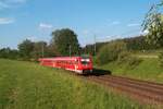611 027 im Mai 2005 bei Reutlingen-Sondelfingen unterwegs in Richtung Tübingen